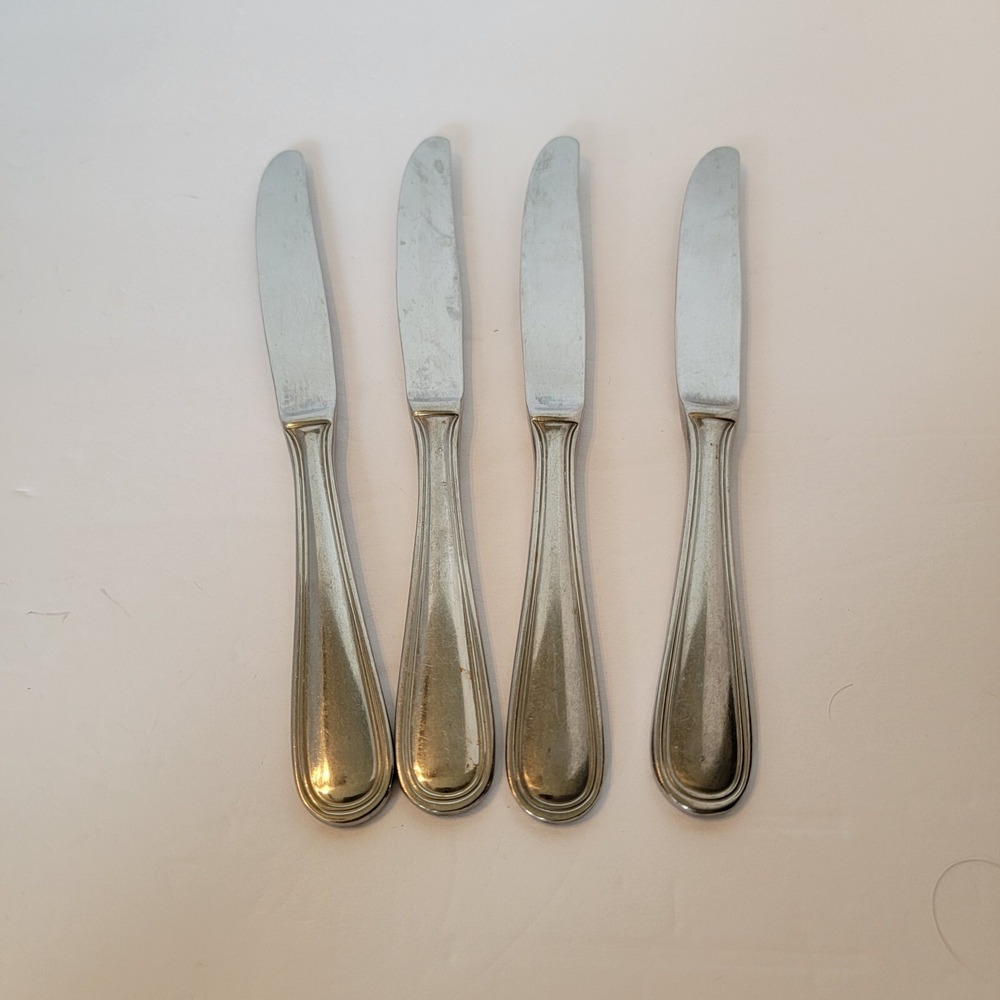 4 pcs Cuisinart STRATFORD Stainless Steel Butter Knifes